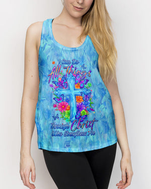 I Can Do All Things Floral Women's All Over Print Shirt - Tlhn2004262
