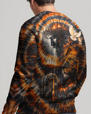 Lion Jesus Swirl Men's All Over Print Shirt - Tlnt0502262
