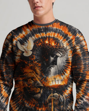Lion Jesus Swirl Men's All Over Print Shirt - Tlnt0502262