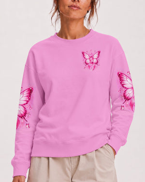 In October We Wear Pink Butterfly Breast Cancer Awareness Women's All Over Print Shirt - Tlnt2107264