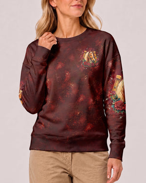 This Girl Runs On Jesus And Horses Women's All Over Print Shirt - Tltw2807261