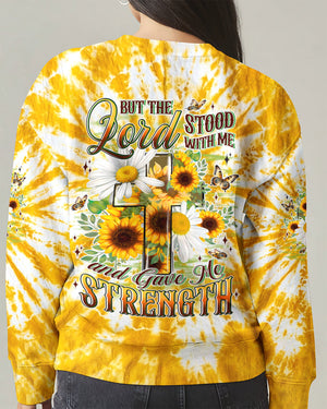 Lord Stood With Me Cross Flowers Women's All Over Print Shirt - Tyln2304261