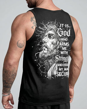 It Is God Who Arms Me With Strength Men's All Over Print Shirt - Tlhn3003261