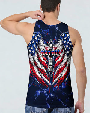 One Nation Under God Cross Wings Men's All Over Print Shirt - Tlhg1703261