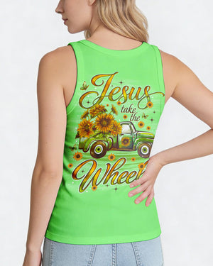 Jesus Take The Wheel Truck Sunflower Women's All Over Print Shirt - Tlno1704261