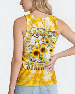 Lord Stood With Me Cross Flowers Women's All Over Print Shirt - Tyln2304261