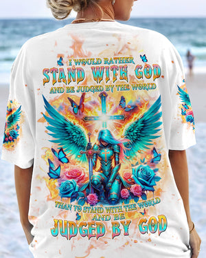 I Would Rather Stand With God Warrior Women's All Over Print Shirt - Tlpq0204243