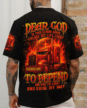 Dear God Trucker Men's All Over Print Shirt - Typq0108254