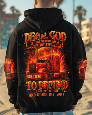 Dear God Trucker Men's All Over Print Shirt - Typq0108254