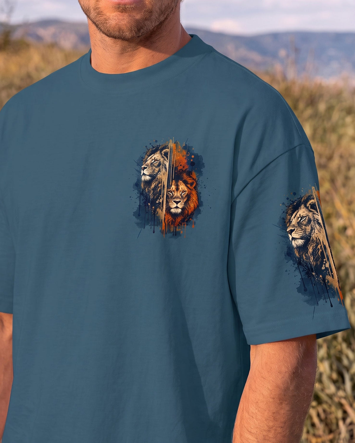 Blessed By God Lion Men's All Over Print - Typq0607264