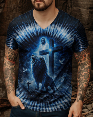 Jesus Dropped The Charges Lion Swirl Men's All Over Print Shirt - Tlno2702261
