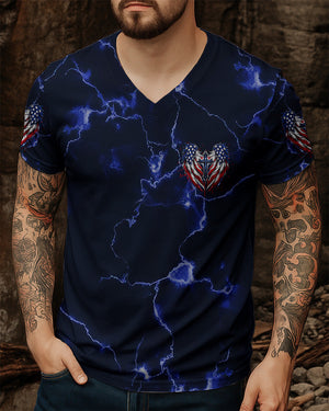 One Nation Under God Cross Wings Men's All Over Print Shirt - Tlhg1703261