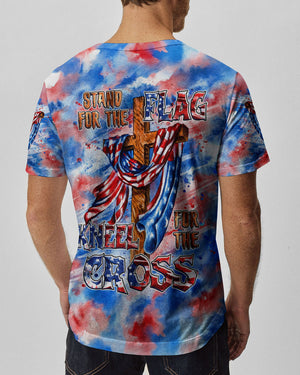 Stand For The Flag Kneel For The Cross Men's All Over Print Shirt - Tlhg0306263