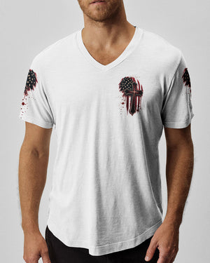 Stand For The Flag Kneel For The Cross Men's All Over Print Shirt - Tltw2005265
