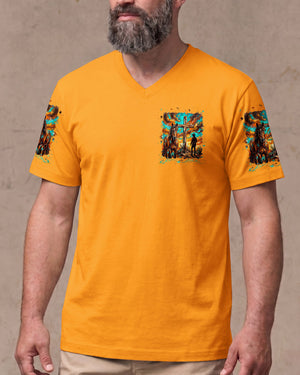 Blessed By God Loved By Jesus Men's All Over Print Shirt - Tyln2306262