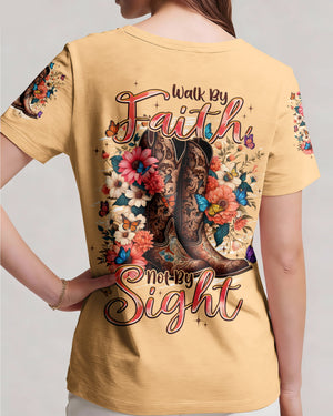 Walk By Faith Not By Sight Women's All Over Print Shirt - Typq2406262