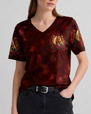 This Girl Runs On Jesus And Horses Women's All Over Print Shirt - Tltw2807261