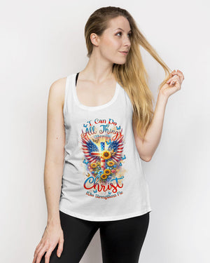 I Can Do All Things Through Christ Wings Sunflower Women's All Over Print Shirt - Tlnz1412234