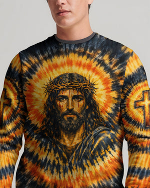 Jesus Halo Of Faith Black & Yellow Swirl Men's All Over Print Shirt - Tltw0602263