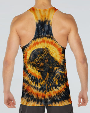 Jesus Halo Of Faith Black & Yellow Swirl Men's All Over Print Shirt - Tltw0602263