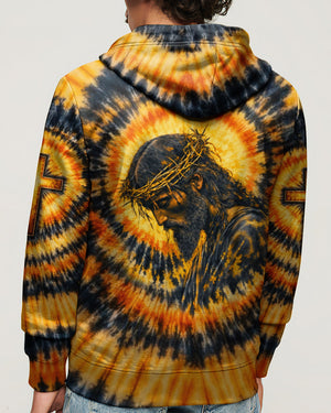 Jesus Halo Of Faith Black & Yellow Swirl Men's All Over Print Shirt - Tltw0602263