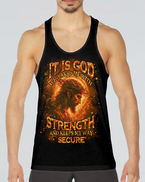 It Is God Who Arms Me With Strength Men's All Over Print Shirt - Tlhn2303263