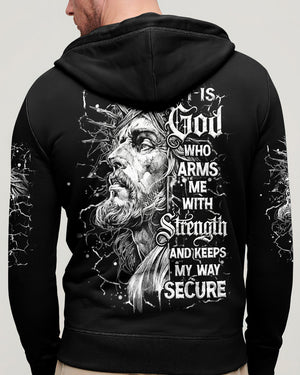 It Is God Who Arms Me With Strength Men's All Over Print Shirt - Tlhn3003261