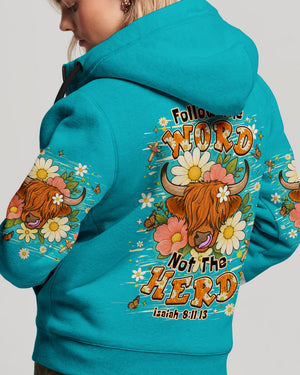 Follow The Word Highland Cow Women's All Over Print Shirt - Tlhn0707262