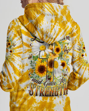 Lord Stood With Me Cross Flowers Women's All Over Print Shirt - Tyln2304261