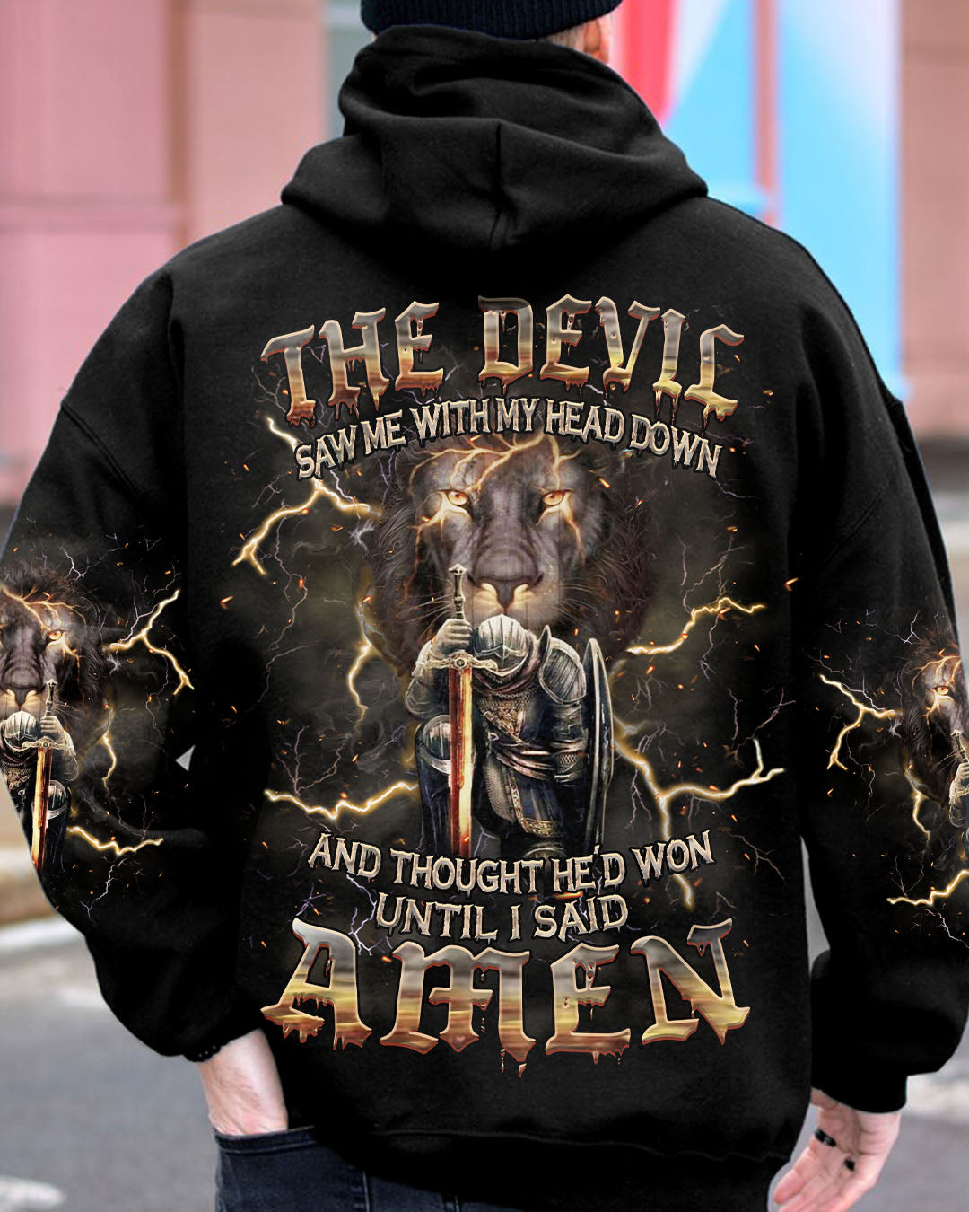 The Devil Saw Me With My Head Down Men's All Over Print Shirt - Yhhn2304243