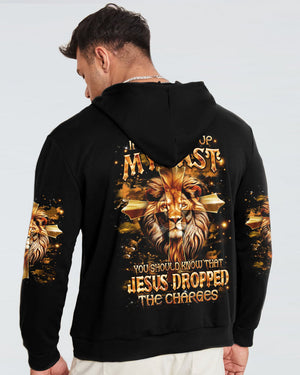 Jesus Dropped The Charges Lion Men's All Over Print Shirt - Yhhn2111241