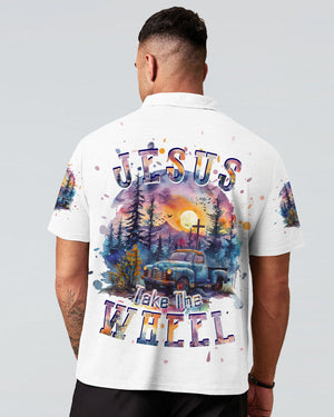 Jesus Take The Wheel Men's All Over Print Shirt - Tlpq1903241