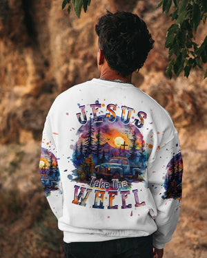 Jesus Take The Wheel Men's All Over Print Shirt - Tlpq1903241