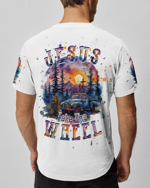 Jesus Take The Wheel Men's All Over Print Shirt - Tlpq1903241