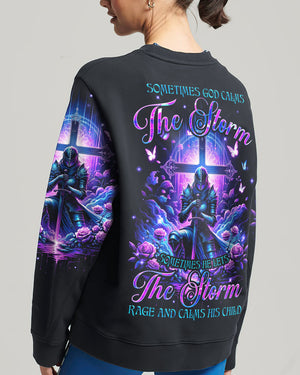 God Calms The Storm Women's All Over Print Shirt - Tyqy2812233