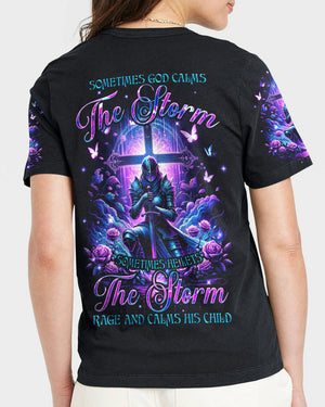 God Calms The Storm Women's All Over Print Shirt - Tyqy2812233