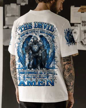 The Devil Saw Me With My Head Down Warrior Men's All Over Print Shirt - Yhhn2111252