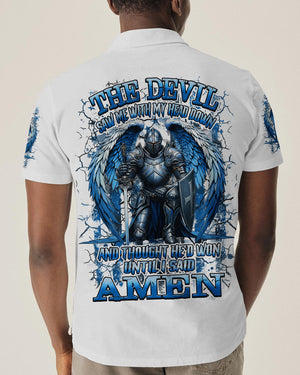 The Devil Saw Me With My Head Down Warrior Men's All Over Print Shirt - Yhhn2111252