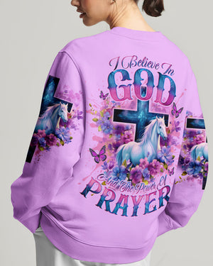 I Believe In God Horse Women's All Over Print Shirt - Tlno0201244