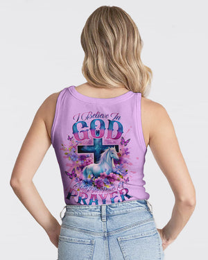 I Believe In God Horse Women's All Over Print Shirt - Tlno0201244