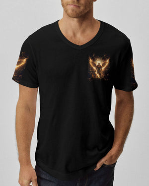 A Warrior Of Christ Fire Wings Men's All Over Print Shirt - Tlno0403242