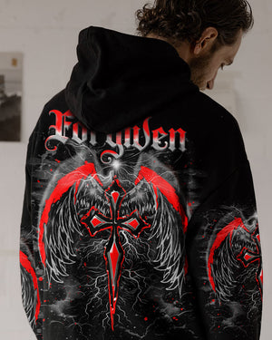 Forgiven Cross Wings Men's All Over Print Shirt - Tlno0503251