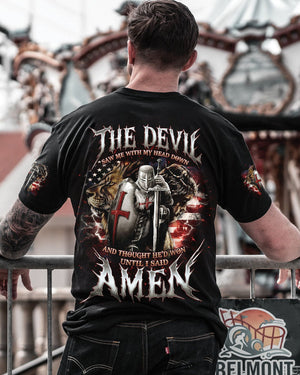 The Devil Saw Me With My Head Down Men's All Over Print Shirt - Tlno0605241