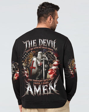 The Devil Saw Me With My Head Down Men's All Over Print Shirt - Tlno0605241