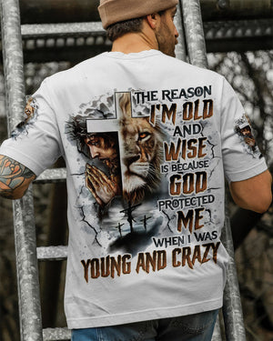 The Reason I’m Old And Wise Lion Men's All Over Print Shirt - Tlno0610251