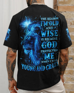 The Reason I’m Old And Wise Lion Men's All Over Print Shirt - Tlno0711251