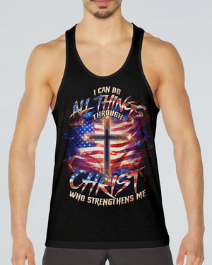 I Can Do All Things Through Christ Cross Flag Men's All Over Print Shirt - Tlno0801243