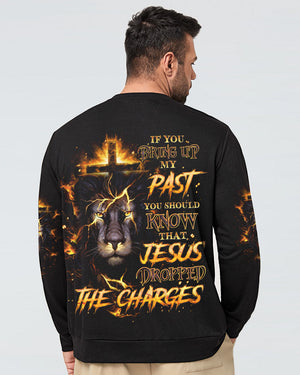 Jesus Dropped The Charges Lion Men's All Over Print Shirt - Tlno1408243