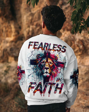 Fearless In Faith Lion Men's All Over Print Shirt - Tlno1410251