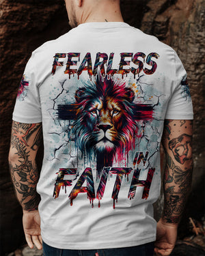 Fearless In Faith Lion Men's All Over Print Shirt - Tlno1410251
